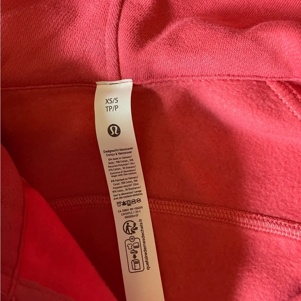 EUC Lululemon Scuba Oversized Full-Zip Hoodie, XS/S, Desert Red - Picture 8 of 8